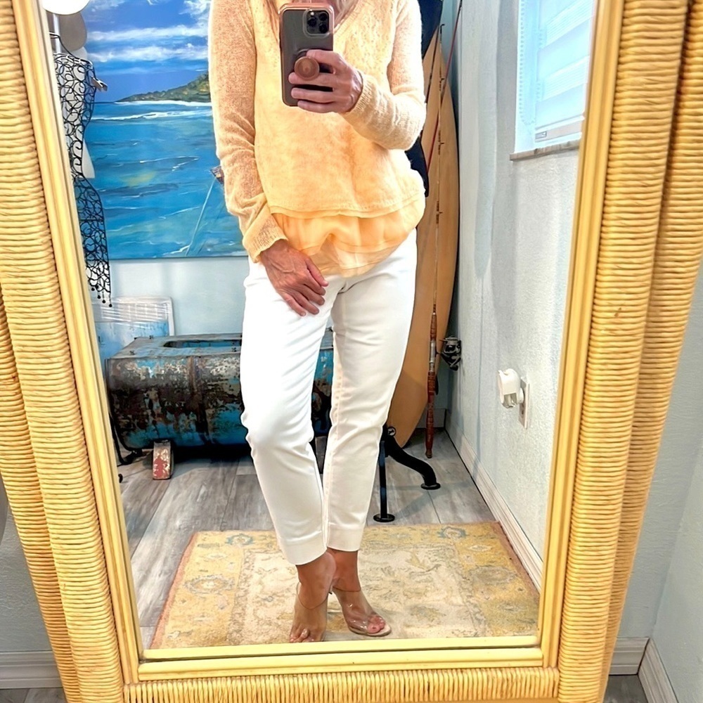 🐳Vineyard Vines, Awesome Mid-Rise White Tapered Chinos, Excellent Condition, 4